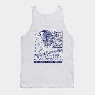 Geisha Japanese illustration Tank Top